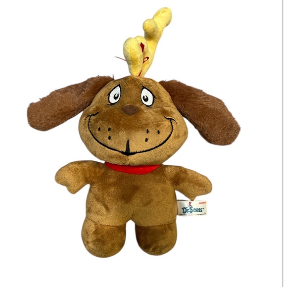 Dr. Seuss Other - NWOT Dr. Seuss‎ Brown Plush Dog with Yellow Antlers